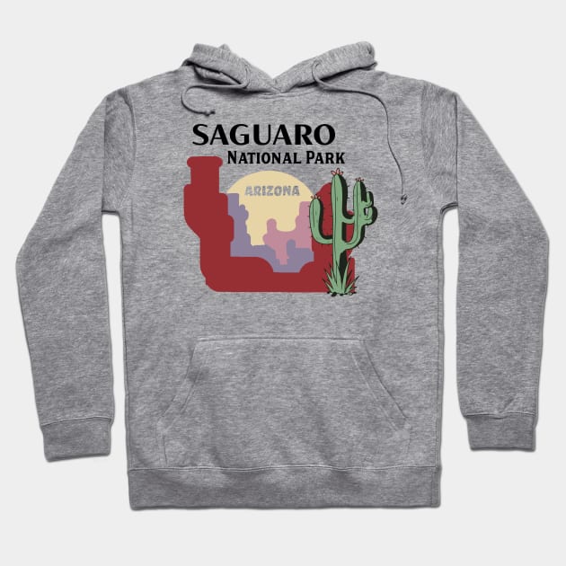 Saguaro National Park Arizona Hoodie by Alexander Luminova